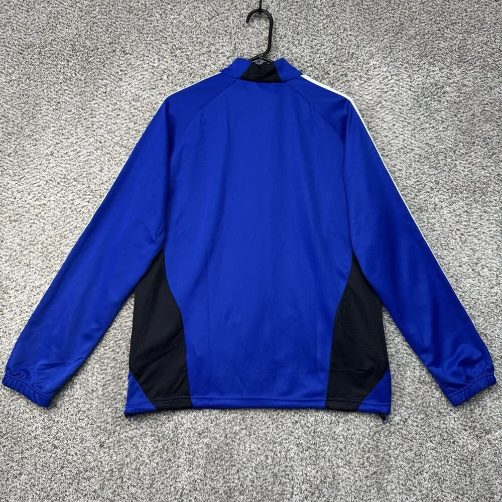 Adidas Condi training Jacket‎ Mens Medium Blue ClimaCool Full Zip Polyester New